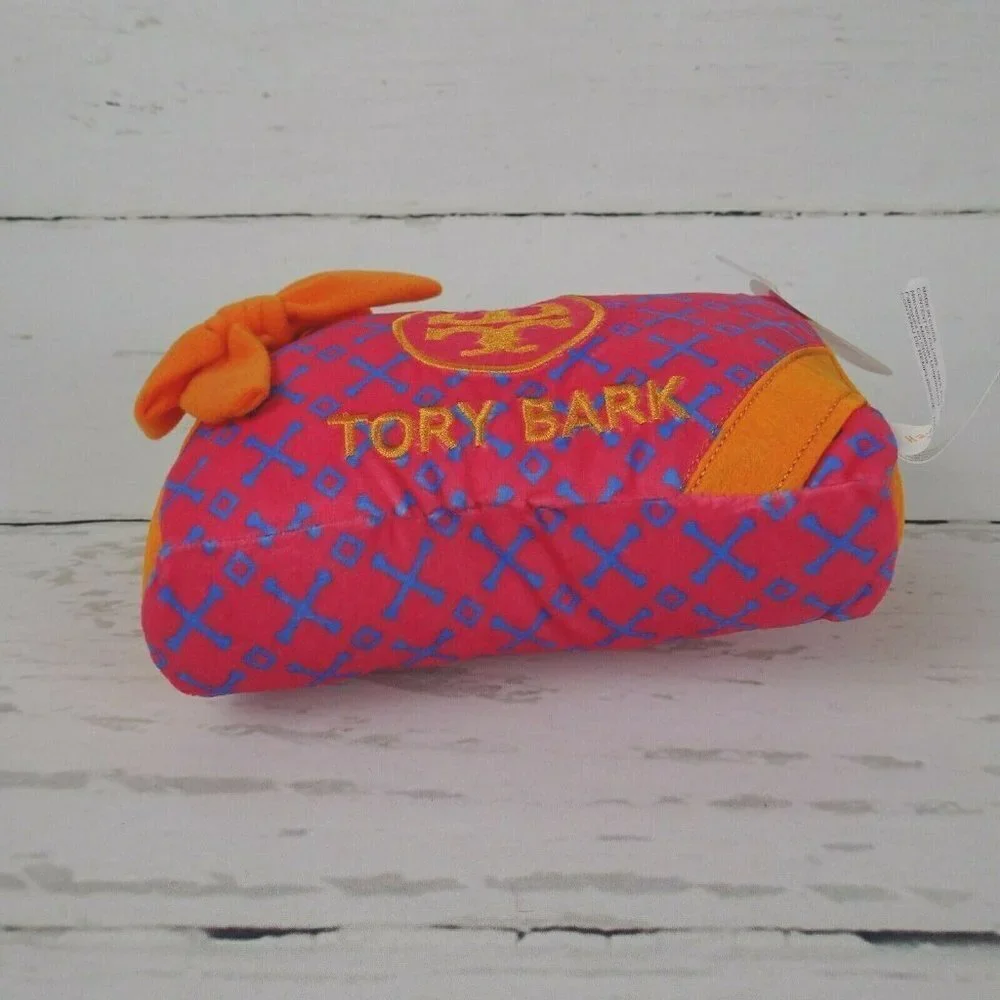 Haute Diggity Dog Tory Bark Gift Box Squeaky Dog Toy Squeaker Pink Novelty NEW